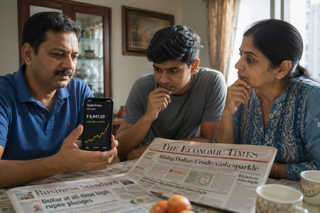 de-dollarization and gold India discussion among Indian investors at home