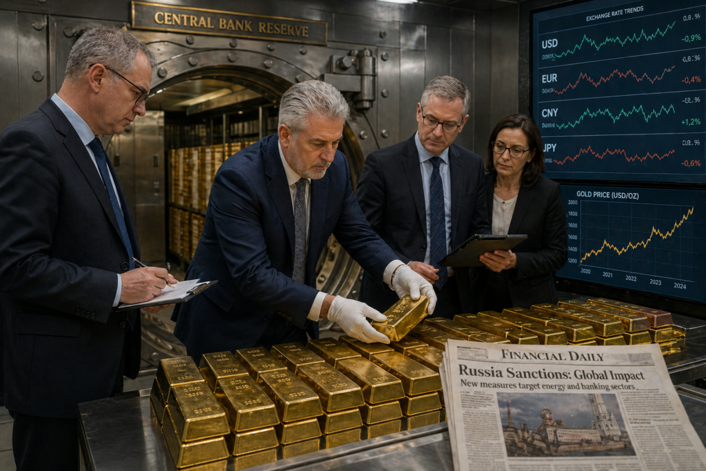 de-dollarization and gold India central bank reserve shift after Russia sanctions