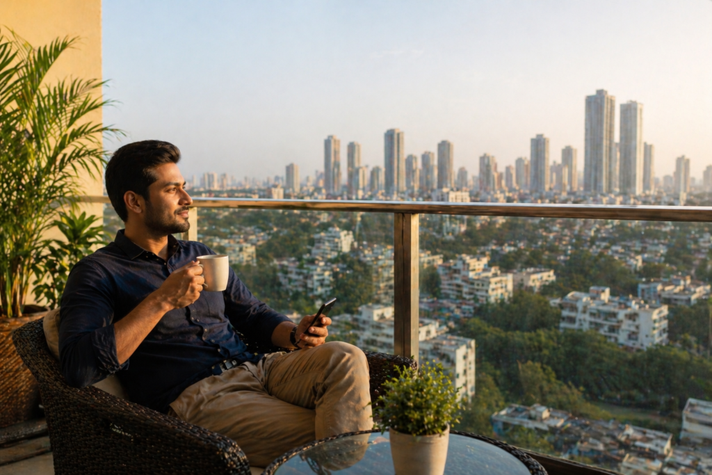 Person enjoying financial freedom after understanding passive income reality and staying consistent