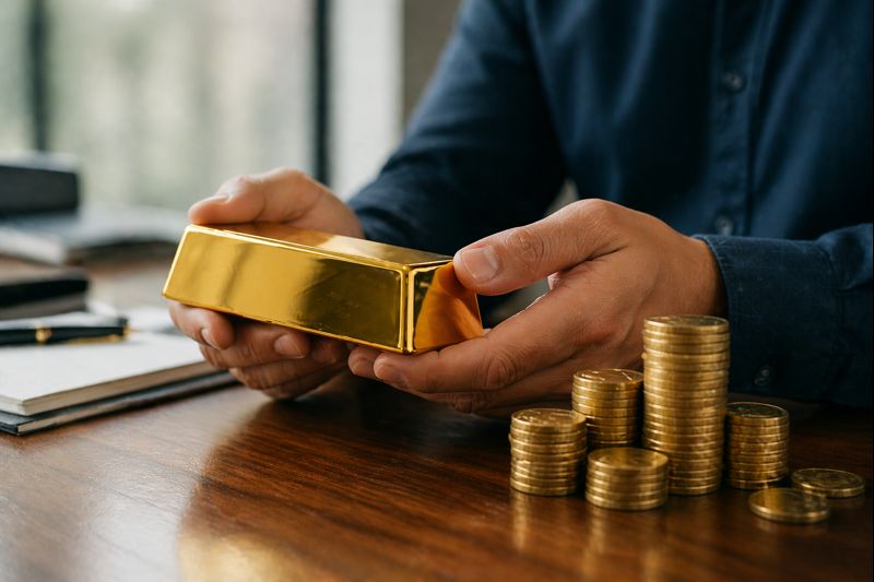 Gold investment physical gold bars and coins 2025