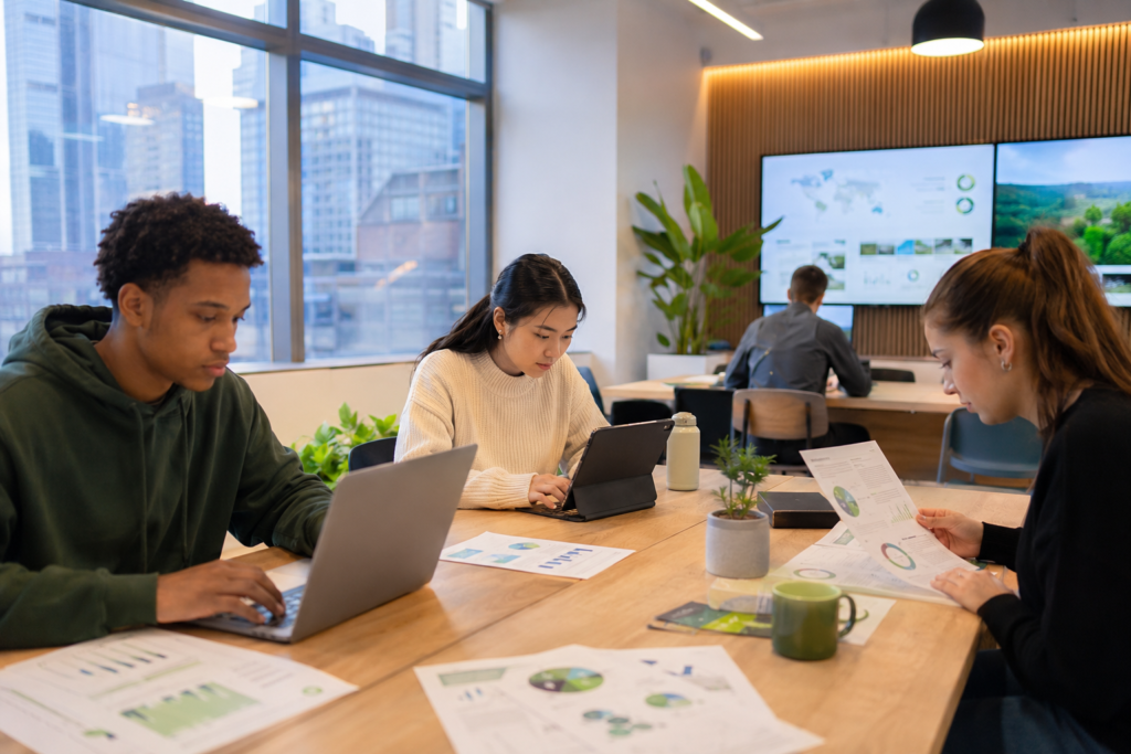 Gen Z ethical buying behavior research showing young consumers evaluating sustainable brands and ethical sourcing information for purchasing decisions.