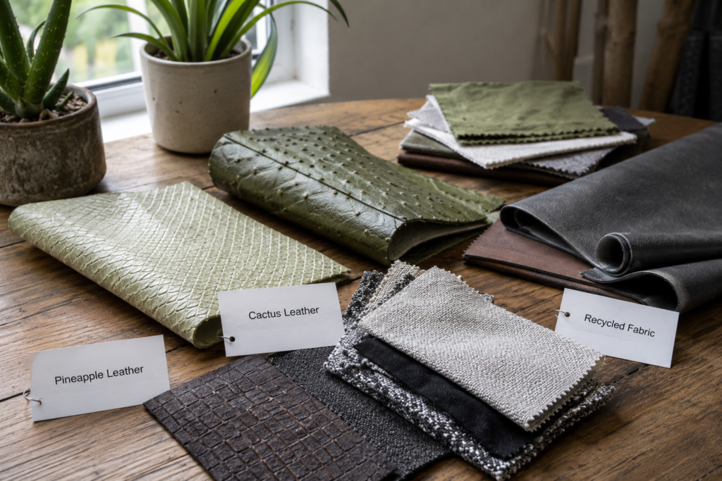 vegan leather sustainability comparison of eco fashion materials