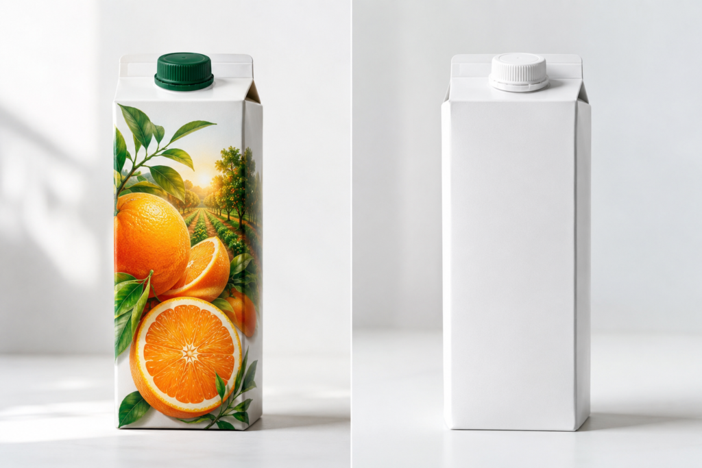 A split comparison of original vs failed brand rebranding mistakes in product packaging design
