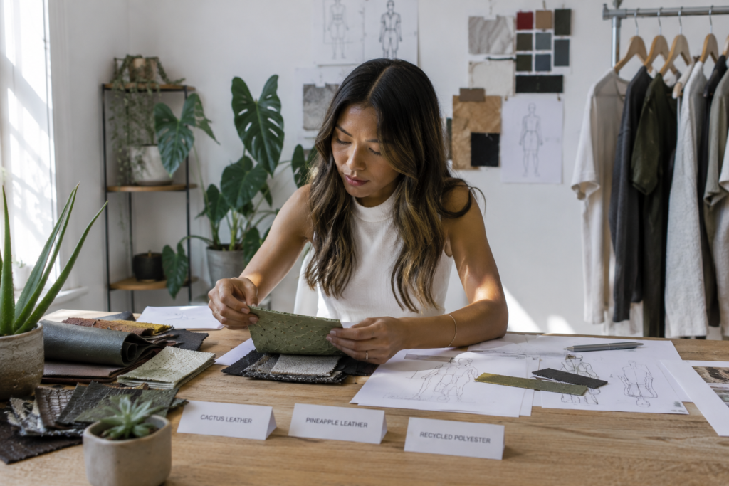 vegan leather sustainability in sustainable fashion design