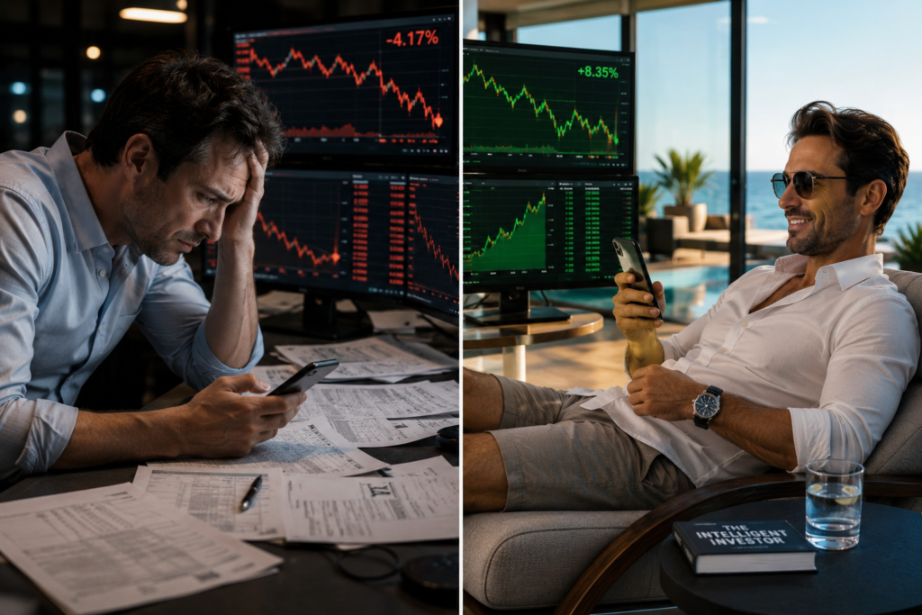 Visual comparison explaining why billionaires borrow instead of selling stocks
