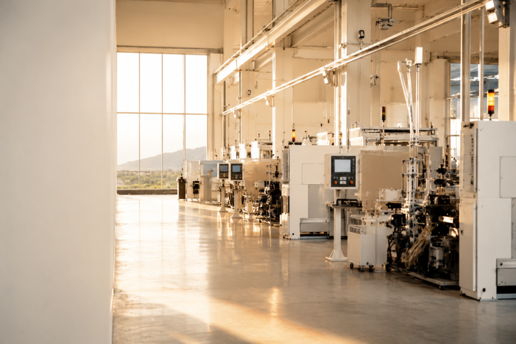 Alternative manufacturing facility representing diversified production strategy beyond China manufacturing power dependency