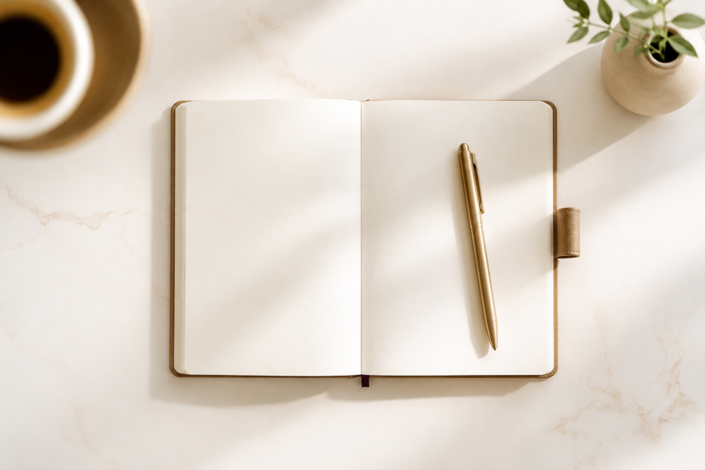 Business planning notebook showing preparation strategies for economic sanctions explained
