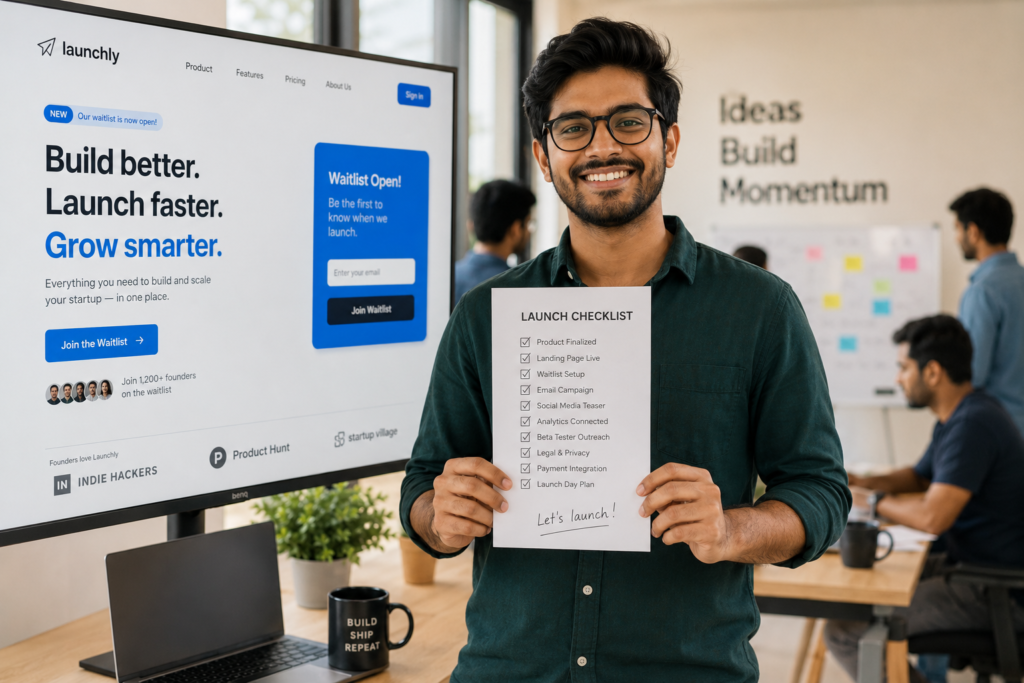 Entrepreneur confidently launching business after completing business idea validation process